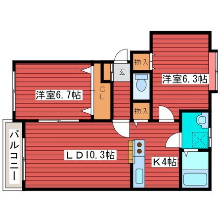 プラティコ福住の物件間取画像